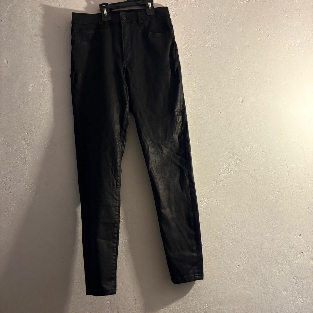 Express Women’s Black Faux Leather Pants Size 4R